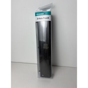 Wexford Black 3 Hole Punch Office School Supplies Organizer New in‎ Package